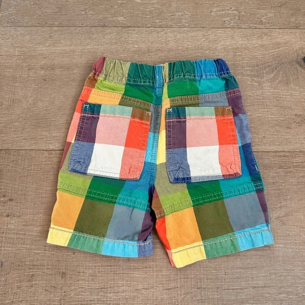 Mini Boden vibrant plaid